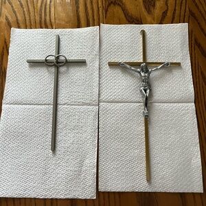2pieces - Stanley Silver and Gold Crucifix